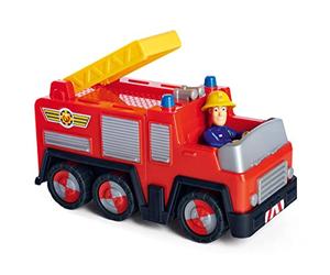 Simba 109252505 Fireman Sam Jupiter, Childish Version with Figure 7 cm, Toy Car 17 cm, Fire Engine from 3 Years