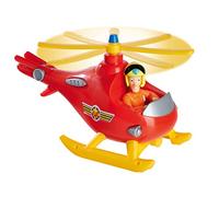 Simba 109252507 Fireman Sam Wallaby, Childlike Version with Tom Thomas Figure 7 cm, Helicopter 17 cm, from 3 Years