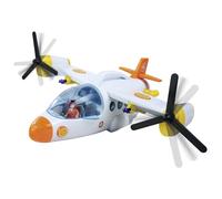 Simba 109252615 Fireman Sam Rescue Plane Fire Swift (42 cm) Large Toy Aeroplane with Tilting Protor, Figure, Horse and Many Functions, Includes Light and Sound for Children from 3 Years