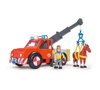 Simba 109258280 "Fireman Sam - Phoenix" Rescue Vehicle Playset with Figurine and Horse