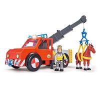 Simba 109258280 "Fireman Sam - Phoenix" Rescue Vehicle Playset with Figurine and Horse