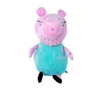 Simba 109261005 Peppa Pig Plush Papa Pig, 37 cm, in Standard Outfit, Plush Figure, Plush Toy, from the First Months of Life