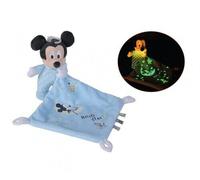 Simba 6315872504 Disney Mickey Mouse Comforter, Glow in The Dark, Mickey Mouse, Plush Toy, from the First Months of Life