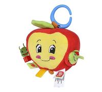 Simba ABC Activity Apple 104010086 Baby Toy with Pull-Back Caterpillar and Various Materials, 18 cm, from 3 Months