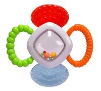 Simba ABC Rattle Teething Aid - Teething Aid with Rattle Textured Handles PVC Free 12cm for Babies 3 Months +