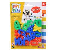 Simba 104591456 Alphabet Fridge 31 Pieces 3.2cm High Magnetic Capital Letters | Bright Vibrant Colours | Made of Durable, Safe Plastic | Ages 3+, Multicoloured