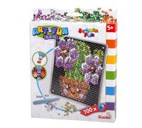 Simba Art & Fun Sequin Fun Cactus - Craft Set with 700 Glitter Sequins, Motif Plate 18 x 18 cm, Includes Pin Creative Mosaic Picture for Children from 5 Years