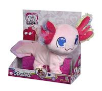 Simba Chi Chi Love Axolotl, Cable Controlled, with Fluffy Rainbow Gill, Sound, Runs and Moves, 20 cm, from 3 Years