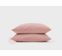 Simba Cotton Percale Pillowcase Pair, Dusty Rose, 50x75cm, Cool, Classic Comfort