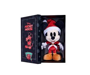 Simba Disney Santa Mickey Mouse Collector Christmas Plush Soft Toy In Gift Box, No 12 in This Collection of 12, Collect Them All, Suitable From 0+, Birthday, Collector Treat