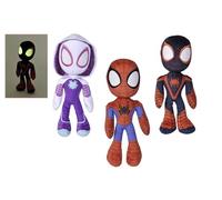Simba - Disney Spidey and His Amazing Friends Soft Toy 25cm 6315875809009 +0 Months Spidey Ghost Spider Miles Morales Glow in the Dark Eyes Random
