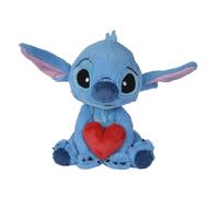 Simba Disney Stitch Holding Love Heart 25cm Plush soft toy gift for kids and adults, Valentines Day Gift, from 0 years