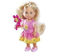 Simba 105733686 Evi Love Flowers, 2-Way Assorted, Only One Item Delivered, Doll in a Cute Flower Dress with Flower, 12 cm Toy Doll, from 3 Years