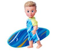 Simba Evi Love Timmy Surfer Toy Doll Wearing A Cool Surf Outfit Including Surfboard, 12 cm, from 3 Years