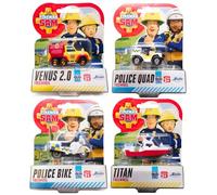 Simba Fireman Sam Figure Blind Box and Diecast Vehicle Sets - (Set of 4 Diecast Vehicles Set 2)