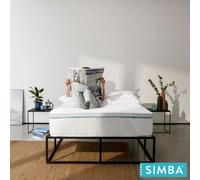 Simba Hybrid Essential Mattress Topper Single, Breathable Comfort Boost & Anti-Slip Base In 5 Sizes