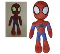 Simba - Marvel Spider-Man Plush, 50 cm, 100 Original, Eyes Glow in the Darkness