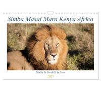Simba Masai Mara Kenya Africa (Wall Calendar 2027 DIN A4 landscape), CALVENDO 12 Month Wall Calendar: Simba the African Lion