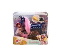 Simba Mia and Me 109483043 25 cm Stars Unicorn, Play Horse with Stars on the Body that Glow in the Dark and a Brush for Styling Hair, from 3 Years