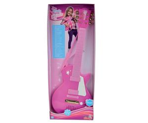 Simba 'My Music World' Girl's Electronic Pink Guitar with Metal Strings | 56cm | for Ages 4+