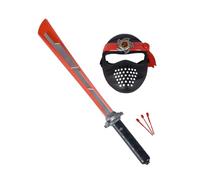 Simba Next Ninja Sword and Mask, Red, with Light and Sound, Shooting Function, 60 cm, with Textile Band, from 3 Years