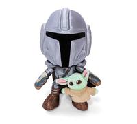 Simba Star Wars The Mandolorian & Mini Grogu 25 cm - Plush Toy, Cuddly Stuffed Toy, Soft Plush, Gift Idea for Children & Fans, from 0 Months