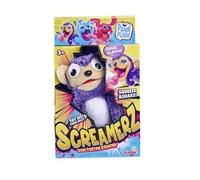 Simba SCREAMERZ Age 5+ Mischief Monkey 30cm Interactive soft plush toy suitable age 5 and over, Purple