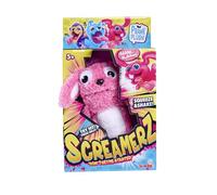 Simba SCREAMERZ Rambling Rabbit 30cm Interactive soft plush toy suitable age 5 and over, Pink