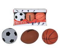 Set of 3 Balls Basketball, Rugby and Football
