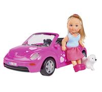 Steffie Love Evi Love VW Beetle Car Playset - With Doll and Pet Dog