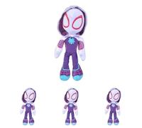 Simba Spiderverse Ghost Spider Action Figure 25 cm Soft Toy with Glow in the Dark eyes (Pack of 4)