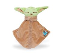 Simba Star Wars Grogu Head with Comforter 100% GRS Recycled Plush Toy, Cuddly Stuffed Toy, Soft Plush, Gift Idea for Children and Fans, from 0 Months