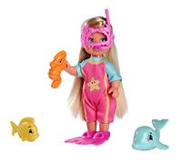 Simba Steffi Love Sea Fun 105733565 Doll in Diving Suit with Fins and Crab Shape Diving Goggles with Sea Friends Mini Doll 12 cm from 3 Years