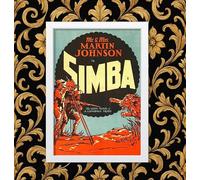 Simba The King of the Beasts (1928) Vintage Movie Film Wall Art Poster Print (A3 Framed - White Frame)