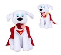 Simba Toys Plush Krypto Cuddly Toy, Superman Dog, White with Red Cape, 25cm, DC Comics License