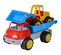 Simba Truck Dump Truck with Excavator, Sand Toy, 29 cm/36 cm, Tyres Soft Material, from 10 Months