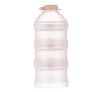 Simba Twist-Lock Stackable Milk Powder Formula Dispenser and Snack Storage Containers, Pink (BPA Free)