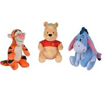 Simba Winnie the Pooh Plush 17 cm Soft Toy Winnie Pooh, Tigger or Eeyore - Single or 3-Pack - Extra Soft
