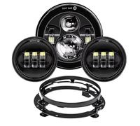 Simbae For Touring For Electra For Glide For Road For King For Street For 7inch LED Headlight +4.5inch Fog Lights 7" Bracket Mounting Motorcycle Headlamp