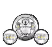 Simbae For Touring For Electra For Glide For Road For King For Street For 7inch LED Headlight +4.5inch Fog Lights 7" Bracket Mounting Motorcycle Headlamp