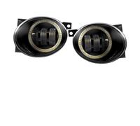 Simbae For VW For Golf For Jetta 6 For Tiguan 5N For Touran For EOS For Caddy 2 X LED Fog Light With Angel Eye DRL Driving Lamp Front Fog Light(White and Red)