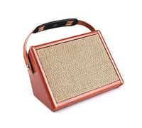 SIMBAE Guitar Amplifier Acoustic AC-15 15W Portable Acoustic Guitar Amplifier Amp Speaker with Microphone Input Supports Bass Treble Control Reverb Effect Built-in Rechargeable Battery
