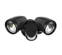 SIMBAE Motion Sensor Outdoor Lights 2-Head Wall Light with Infrared Induction LED Light IP54 Waterproof 3000K/4000K/5000K/6000K Outdoor Sports Sensor Courtyard Light for Garden Garage Porch