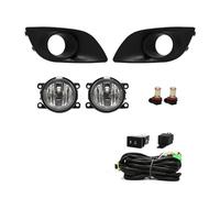 SIMBAE Round Fog Lamp Car For LED Fog Light Day Time Running DRL For Suzuki For Swift 2011 2012 2013 2014 2015 2016 2017 Wires Harness Switch Waterproof(White)