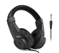 SIMBAE Stereo Headphones Wired Stereo Monitor Headphones Over-ear Headset with 50mm Driver 6.5mm Plug for Recording Monitoring Music Appreciation Black (NOT for PC)