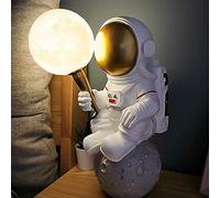 SiMbae Table Lamp Space Astronaut Bedside Lamp Children Reading Night Light Bedroom Living Room Decoration Christmas Birthday Gifts,A