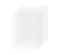 SimbaLux Acrylic Sheet Clear Cast Plexiglass 5” x 7” 0.08” Thick (2mm) Pack of 5 Transparent Plastic Plexi Glass Board with Protective Paper for Photo Frame Replacement, DIY Display Projects, Craft