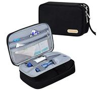 SIMBOOM Diabetic Travel Bag, Insulin Travel Bag for Glucose Meter, Insulin Vials and Other Diabetic Supplies (Bag Only) - Black