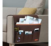 SIMBOOM Sofa Armrest Hanging Storage Bag - Coffee