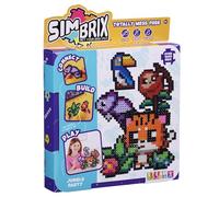 Simbrix 08183 Theme Pack Jungle Party Create 2D and 3D pixel 1500+ brix Arts and Crafts STEM Toys for Boys and girls ages 5 and up, Multicolour